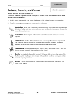 Archaea, Bacteria, and Viruses
