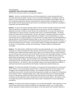 Sovereignty States Rights Amendment
