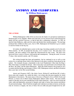 Antony and Cleopatra