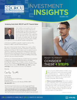 THESE 4 STEPS - Community Resource Credit Union