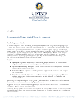 July 5, 2016 - SUNY Upstate Medical University