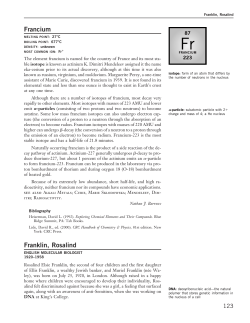 Francium Franklin, Rosalind