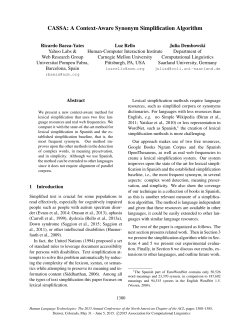 A Context-Aware Synonym Simplification Algorithm