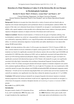 Detection of a Point Mutation at Codon 12 of the Kirsten-Ras (K