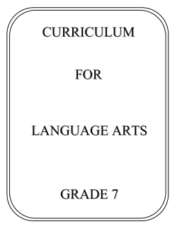 Language Arts - Grade 7