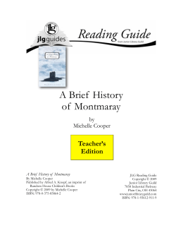 Brief History of Montmaray_JLGGuide_TE