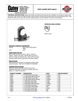 pipe clamps with nails