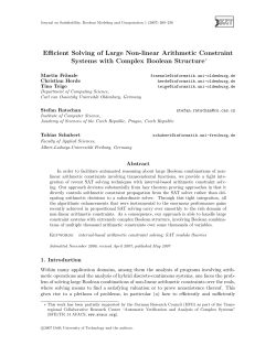 Efficient Solving of Large Non-linear Arithmetic Constraint Systems