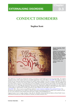 Conduct disorder