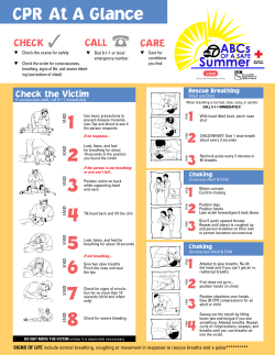 CPR At A Glance