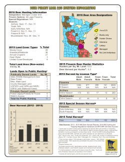 2016 Deer Area 225 Report - MN-dnr