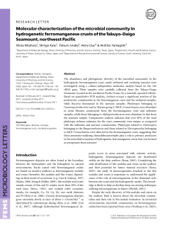 Molecular characterization of the microbial community in