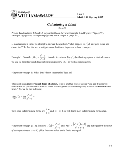 Calculating a Limit