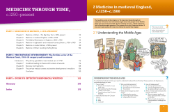 MEDICINE THROUGH TIME, c.1250&ndash;present