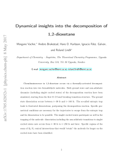 Dynamical insights into the decomposition of 1,2