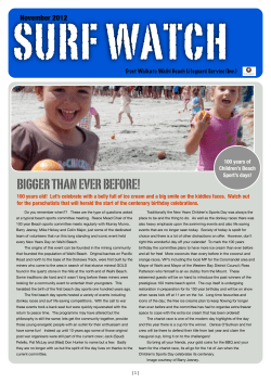 November surf watch - Waihi Beach Lifeguard