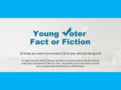 Young Voter Fact or Fiction - National Neighborhood Indicators
