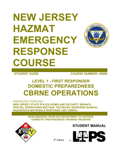 new jersey hazmat emergency response course