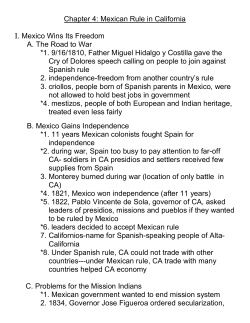 Chapter 1: California`s Geography