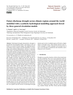 Future discharge drought across climate regions around