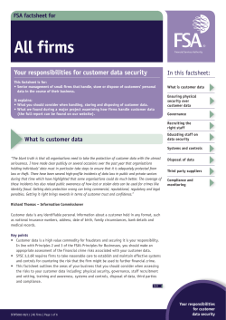 This is from an FCA data security fact sheet