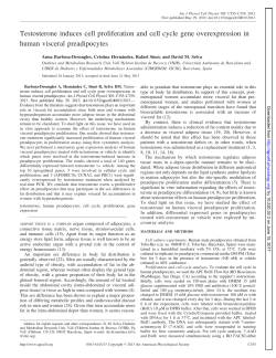 Testosterone induces cell proliferation and cell cycle - AJP-Cell