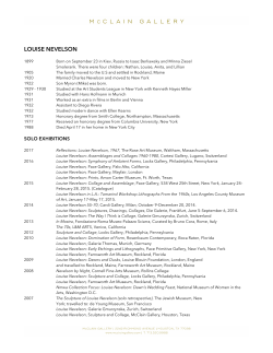 LOUISE NEVELSON - McClain Gallery