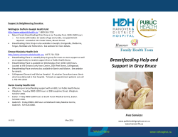 Breastfeeding Help and Support in Grey Bruce