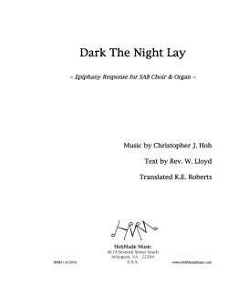 Dark The Night Lay - Christopher J. Hoh