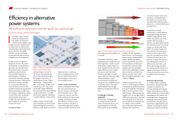Efficiency in alternative power systems