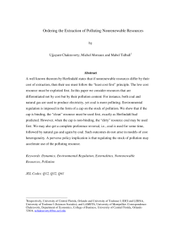 Ordering the Extraction of Polluting Nonrenewable Resources