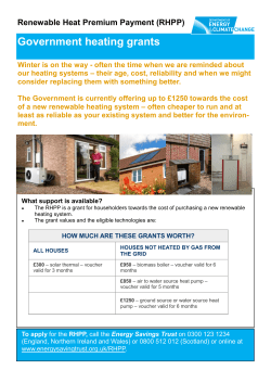 Government heating grants