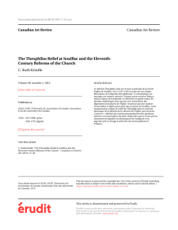 The Theophilus Relief at Souillac and the Eleventh- Century