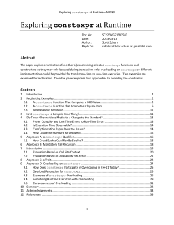 Exploring constexpr at Runtime - open-std