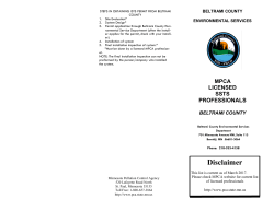 Disclaimer - Beltrami County