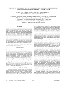 THE USE OF ISOMETRIC TRANSFORMATIONS AND BAYESIAN