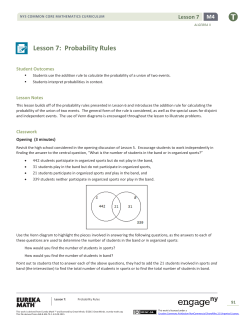 Algebra II Module 4, Topic A, Lesson 7: Teacher Version