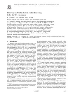 Runaway relativistic electron avalanche seeding in the Earth`s