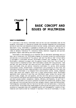 basic concept and issues of multimedia