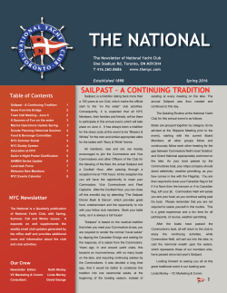 Sailing NL Spring 16 - The National Yacht Club