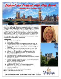 information and a day by day itinerary.