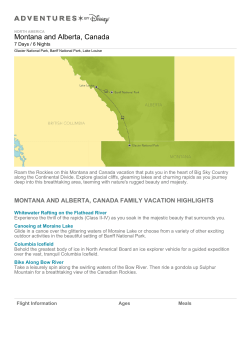 NORTH AMERICA Montana And Alberta, Canada