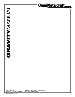 GRA VITY mANUAL - Omni Metalcraft