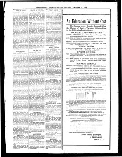 An Education Without Cost