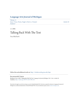 Talking Back With The Text