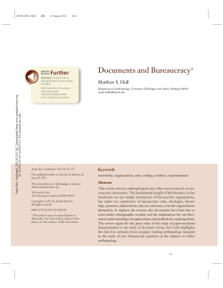 Documents and Bureaucracy - UM Personal World Wide Web Server