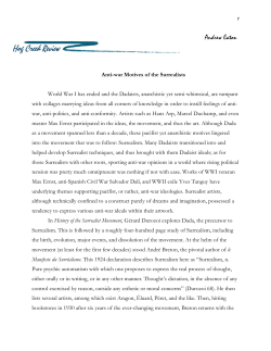 Anti-war Motives of the Surrealists