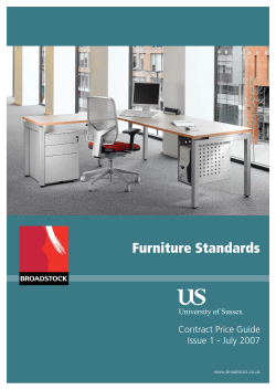 Furniture Standards - University of Sussex