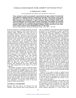 tissue expansion for apert`s syndactyly