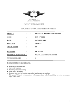 faculty of management department of applied information